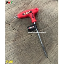 Dht S2 Çelik T25 Mm Delikli Tork Alyan Anahtar Uzun Tork Anahtar Saplı T25