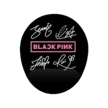 Black Pink Logo Ve Imzalar Bilek Destekli Kaymaz Buruşmaz Kırılmaz Mouse Pad