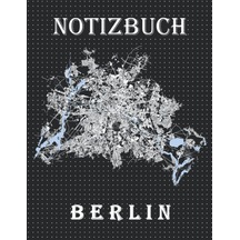 Tr Dickes Punktraster Notizbuch A4 Stadtkarte Berlin Schwarz Weiß, Dotted Journal: Bullet Journal Notizbuch Gepunktet A Genel