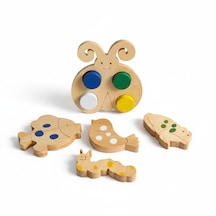 Simdale Wood Uç Uç Lusi Masal Seti + Hikaye Kitabı - Doğal Ahşap Montessori Tak Çıkar Oyuncak 10 Parça