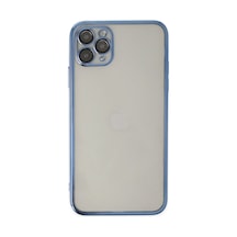 Apple iPhone Uyumlu-  11 Pro Kılıf Razer Lensli Silikon - Açık Mavi
