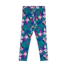 Lovetti 8893 Kız Çocuk Tropical Parrot Desen Tayt Çok Renkli