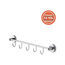 Çelik Banyo Paslanmaz Pirinç 5'li Banyo Askısı Set Askılık Krom