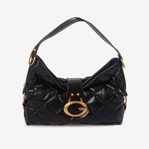 Guess Kadın Vegan Camden Kapitone Omuz Çantası Hwqb9308180 Siyah