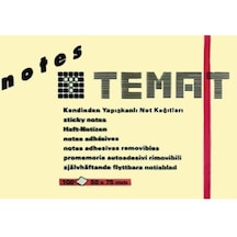 Temat Yapışkanlı Not Kağıdı 50x75 MM Pastel Sarı