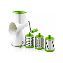 Kollu - Çevirmeli Değirmen - Rende Doğrayıcı Set Dilimleme Aparatı - Kalın-ince Rende Ur-3369 Çok Renkli