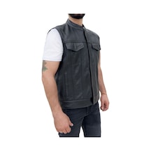 The Biker Jeans California Deri Motosiklet Yeleği