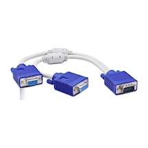 Vga Y Çoklayıcı Kablo 2 Çıkışlı 30 Cm Hdx7753