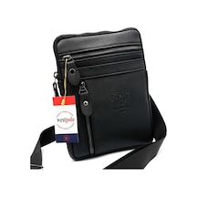 West Polo Mini Postacı Erkek Omuz Çantası - Küçük Model Askılı Ça (461377625)-Siyah