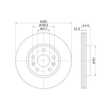 YAVUZSAN 30180 Ön Fren Diski Megane II 2,0DCI 05-09 280×24*Dl Havalı