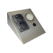 Cata CT5109B 1 W Üçgen Spot Beyaz Led + Çift Priz
