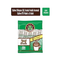 Kahve Dünyası 3ü1 Arada Fındık Aromalı Kahve 8'li 8 x 18 G