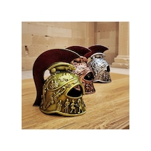 Metal Dekoratif Şövalye Miğferi - Tarihi Tasarım - 10x5 Cm