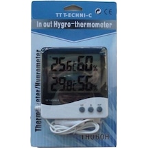 Tt Technic Th060H Termometre İç Dış Sıcaklık Nem Ölçer