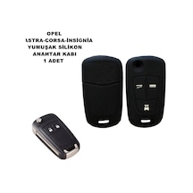 Opel Grubu 3 Tuşlu Silikon Anahtar Kılıfı Siyah 1 Adet (552023871)
