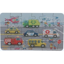 Vehicles -araçlar / Small Puzzle 3-7 Yaş 24 Parça