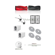 Roborock Qrevo 2 Pro Robot Süpürge Uyumlu Yedek Toz Torba, Fırça, Filtre, Mop Paspas 12 Parça