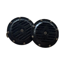 Dı Dıt Korna 12v Rölesiz Super Ton Büyük Siyah Set / Ssko72