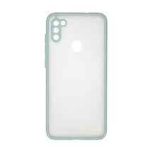 Samsung Galaxy A11 Kılıf Montreal Silikon Kapak - Turkuaz 0.2M-Çok Renkli