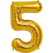Şekilli Supershape Gold Rakam Folyo Balon 5 Numa 1b74f