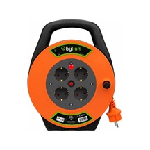 Makaralı Uzatma Kablosu, 4 Prizli, Ip44, Dış Mekan Uzatma Kablosu, Termal Koruma, Güç Gösterge Işığı, 16a, 250v, Bahçe, Atölye, Şantiye Ev Kullanımı, Profesyonel Kalite 3x1,5 Mm²/10 M Kapaksız Diger