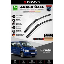 S-dizayn Mercedes Vito W638 Ön Cam Silecek Seti 1996-2003 Premium Araca Özel 65-55 Cm A+ Kalite Aocs