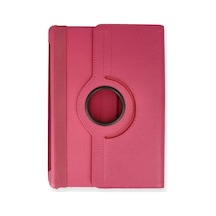 Bezos Huawei Mediapad T5 10 Kılıf 360 Tablet Deri Kılıf - Pembe Dlra