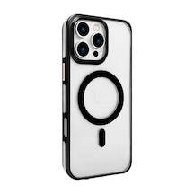 Joko Apple İphone 16 Pro Gleam Pc Sert Magsafe Kılıf - Şeffaf-siyah 0.2M-Çok Renkli