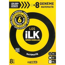 Hız Yayınları LGS İlk Dönem Matematik 6 + 8 Deneme Sınavı