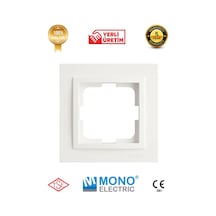 Beyaz Tekli Çerçeve 10 Adet Mono Despina