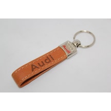 Venotto Audi Uyumlu Anahtarlık Deri Kahverengi (404180881)
