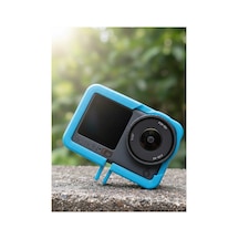 Djı Osmo Action 6 Uyumlu Yumuşak Çerçeve Kılıf - Tüm Gopro Aksesuarlarıyla Uyumlu Mavi