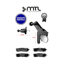 Magsafe Uyumlu 2in1 Araç İçi Telefon Güçlü Mıknatıslı Ekran Arkası Ve Havalandırma Tutucu Mt6084 Çok Renkli