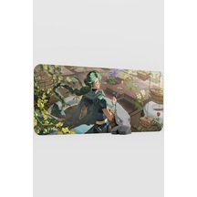 Baizhu Genshin Impact Anime Gacha V4 - 90x40 Xxl Gaming Mouse Pad Fare Altlığı