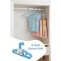Hola 6'lı Çocuk-bebek Askısı Mavi Plastik Mavi Tr Diğer