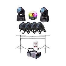 Quenlite Sahne Işık Sistemi Start Paket-4 Stand Top Küre Led Par