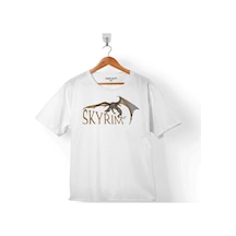 Skyrım Dragon Logo The Elder Scrolls V 2 Çocuk Tişört 001