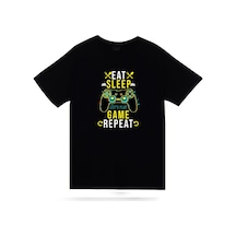 Stoned&Fame Eat, Sleep, Game, Repeat Oyun Kolu Baskılı Unisex %100 Pamuk T-shirt SIYAH Siyah Stoned&Fame Eat, Sleep, Game, Repeat Oyun Kolu Baskılı Unisex %100 Pamuk T-shirt SIYAH Siyah