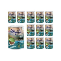 Mystic Yetişkin Köpek Balıklı Ve Jöleli Konserve Yaş Mama 400 Gr X 12 Adet