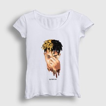 Presmono Kadın Cool Xxxtentacion T-shirt Beyaz