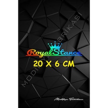 Royal Stance Sticker Folyo - Hologram - 20 X 6 Cm
