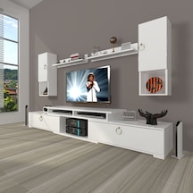 Decoraktiv Flex 5da130 Mdf Gold Tv Ünitesi Tv Sehpası Beyaz