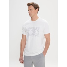 AC&Co / Altınyıldız Classics Altınyıldız Classics Ekru Erkek T-shirt 4a4824200054 001