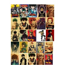 Boku No Hero Academia Anime Duvar Retro Poster 34 Adet 10cm 15cm