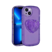 Butam Bilişim Apple Uyumlu iPhone 13 Kamera Korumalı Pop Soketli Renkli Ofro Kılıf-mor Mor