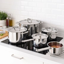 Ikea 365+ Paslanmaz Çelik Tencere Seti 1-2-3-5-10 L Krom 9 Parça