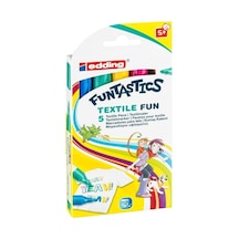 Edding 17 Funtastics Textile Fun Kumaş Boyama Kalemi 5 Renk Set