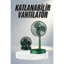 Taşınabilir Katlanabilir Şarjlı Fan Masaüstü Kullanım
