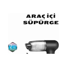 Buğz Taşınabilir Vakumlu Araç Süpürgesi Katlanabilir Sap, Yıkanabilir Filtre, 120w Motor