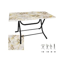 Klasik Katlanır Masa 70x120 Cm - Werzalit, Wermodin Ve Allzalit Tabla - Gold Çok Renkli